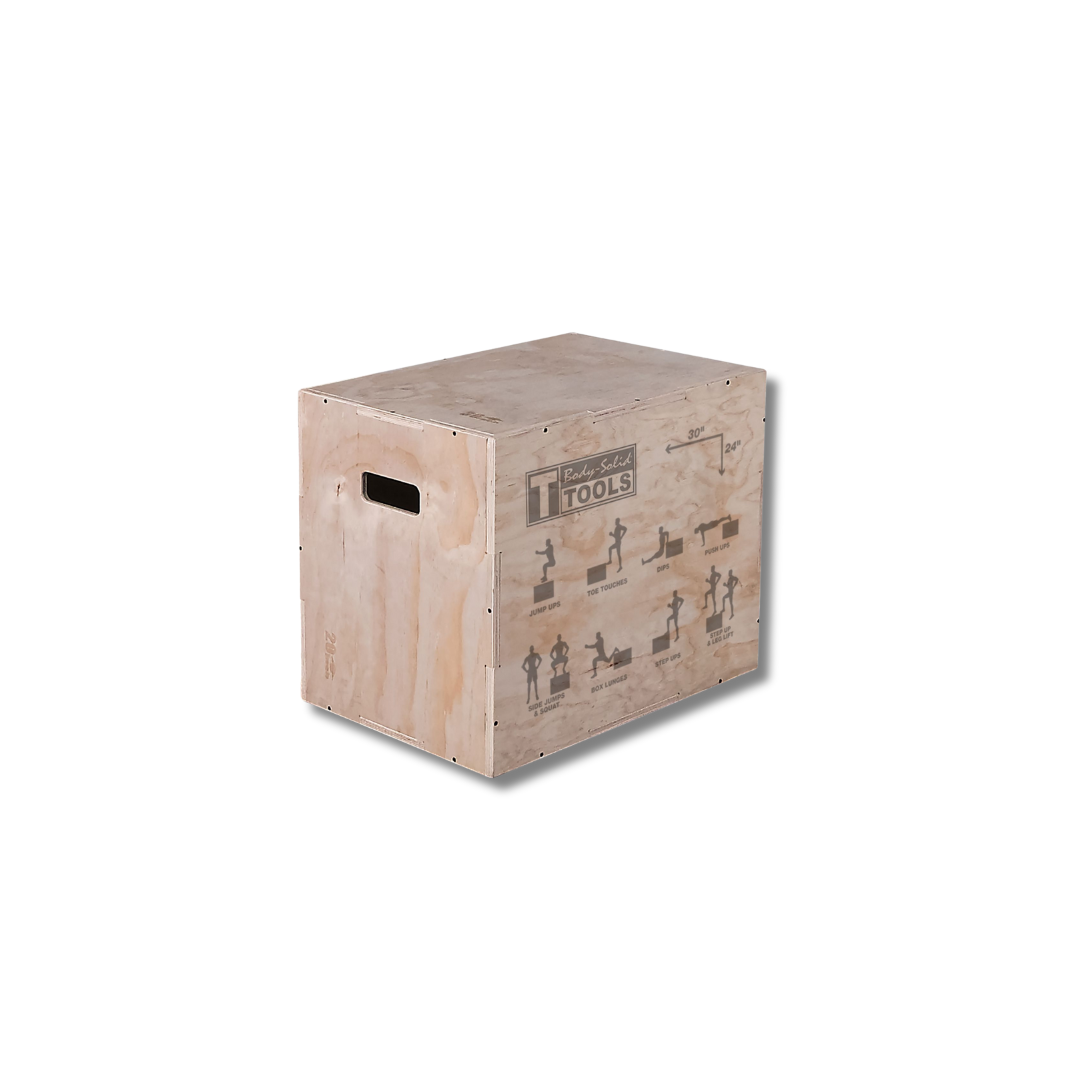 Plyo Box 3-in-1 Wood (20/24/30cm)